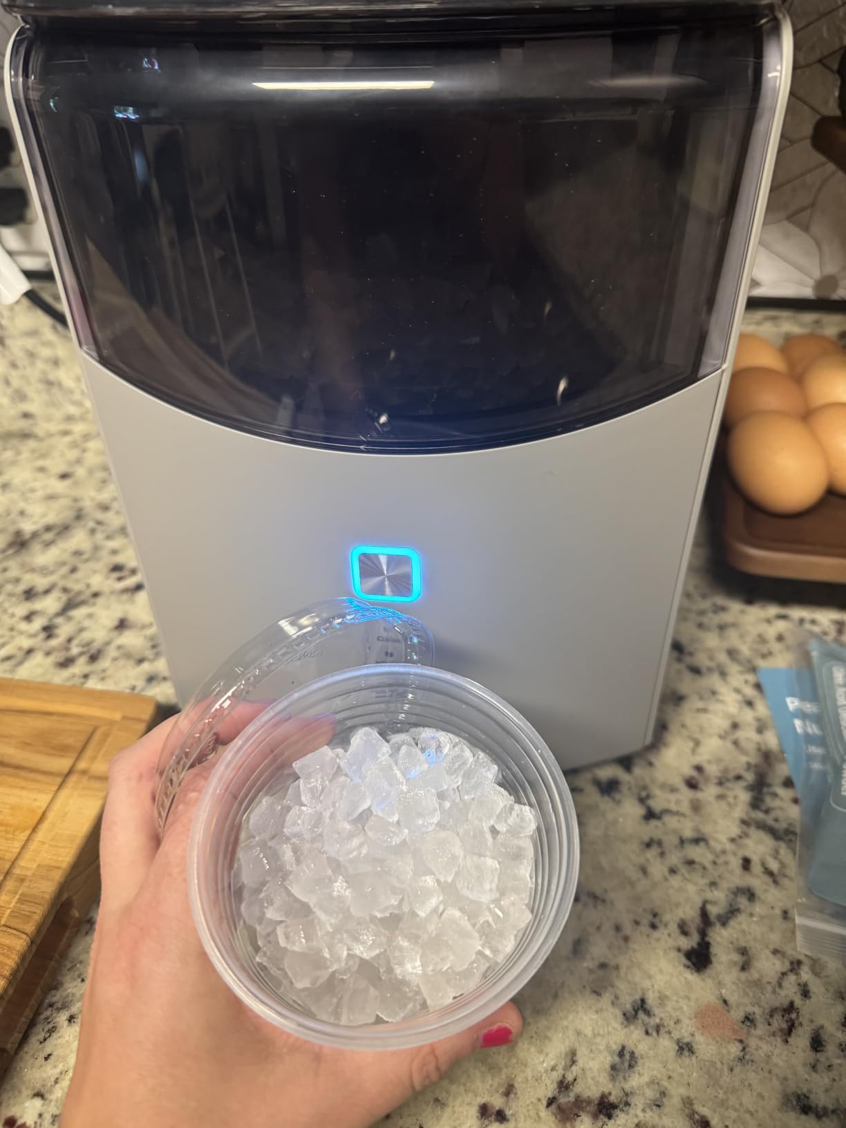 Euhomy Countertop Nugget Ice Maker, 35lbs Daily Sonic Crushed Ice Machine customer photo 1