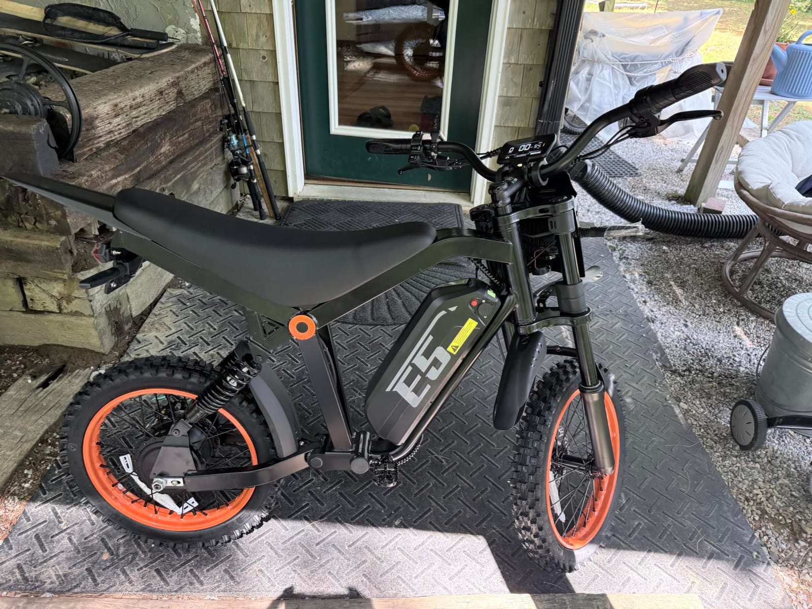 Electric Dirt Bike, 1500W Peak Electric Motorcycle with 48V 20AH Battery, Full Disc Brake and Suspensions, 50-Mile Range, 32 MPH, LCD Display & NFC Start, Off-Road E Dirt Bike customer photo 1