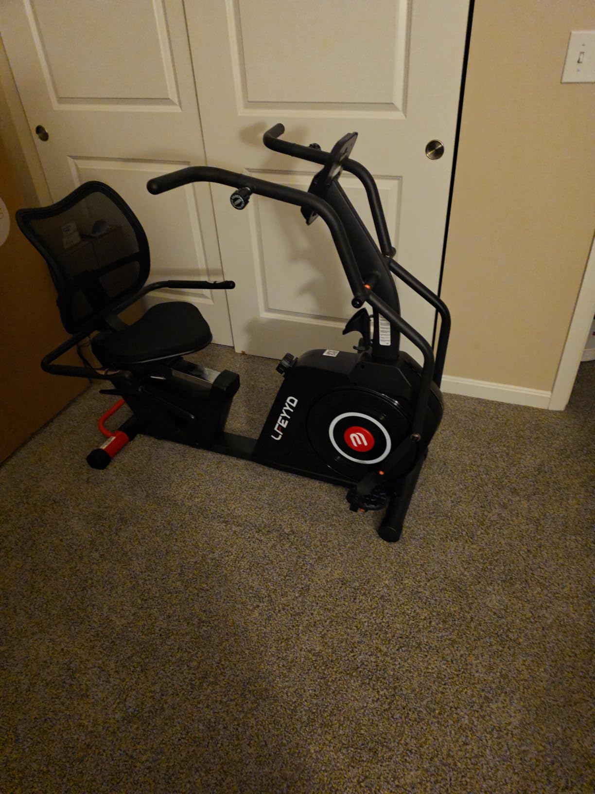 Recumbent Exercise Bike for Home, Stationary Bike with Arm Exerciser, 16-Level Magnetic Resistance, Bluetooth App, LCD Monitor, 450LBS Capacity, Heart Rate, Heavy-Duty Frame, Low-Impact Cardio & Physical Therapy customer photo 1