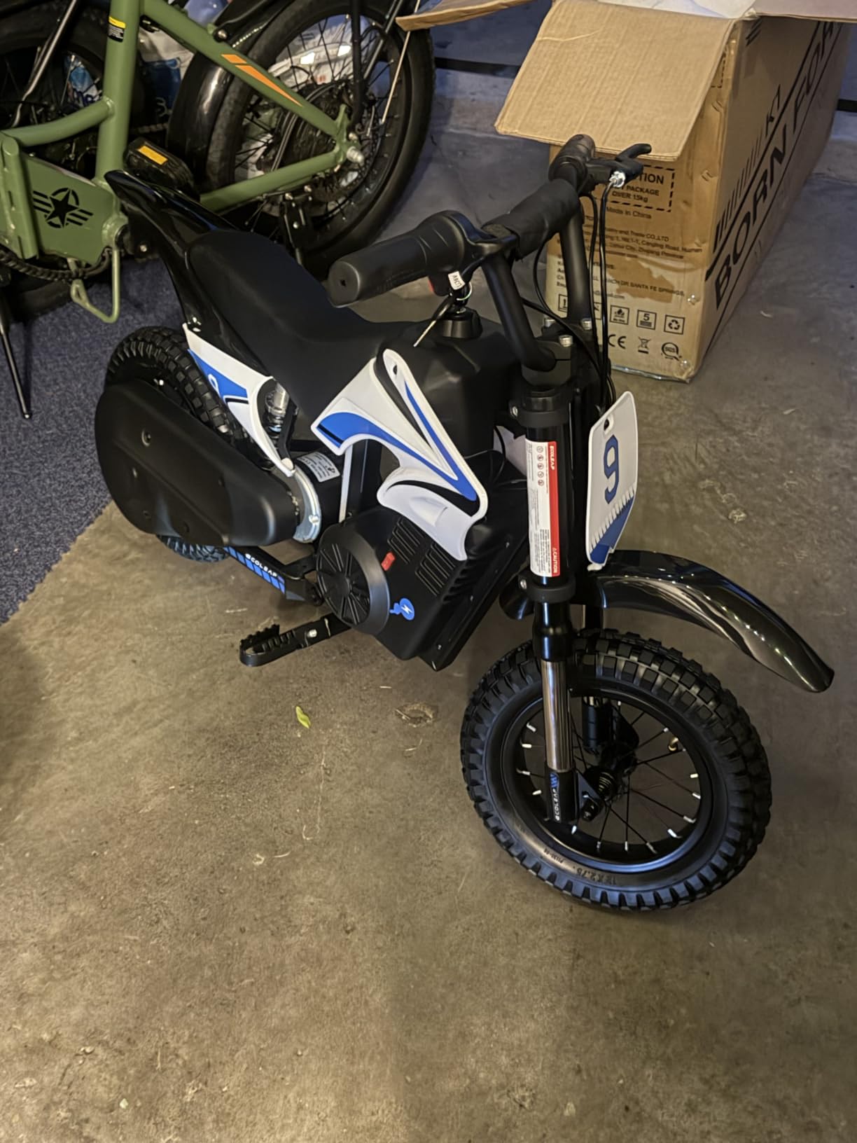 K1 Kids Electric Dirt Bike, 36V, 700W, 16 MPH, 14-Mile, Ages 3-10 (Cherry Red) customer photo 1