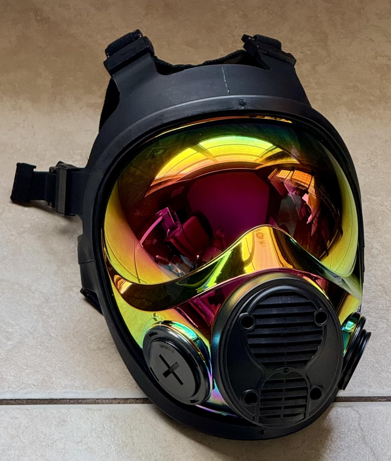 Parcil Distribution Full Face Tactical Respirator Mask, NB-100 Solar Prism customer photo 2