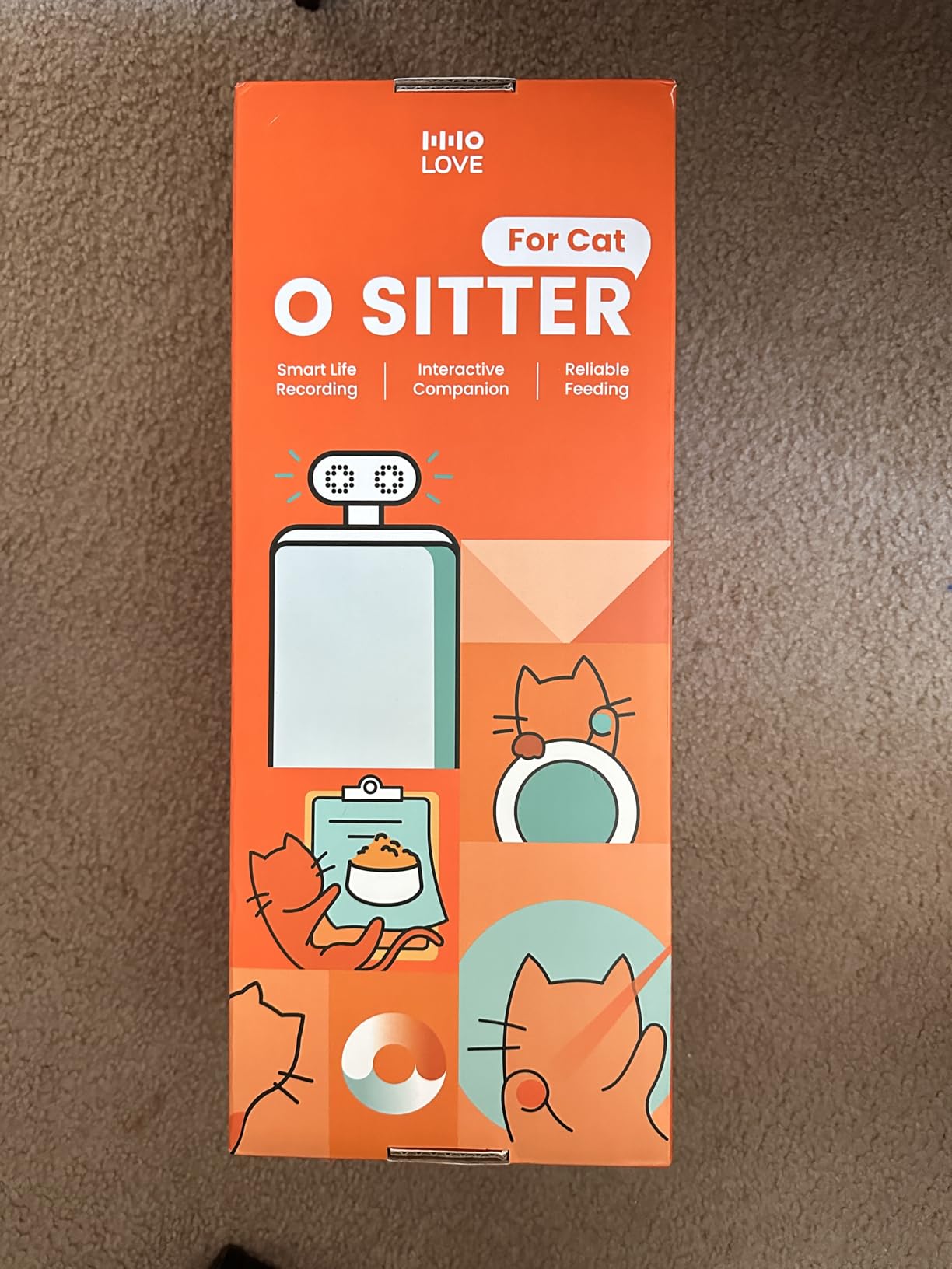 Yuno AI Smart Automatic Cat Feeder with 2K 360° Camera Auto-Track, AI Health Insights, Two-Way Audio, Night Vision Camera, 2.4G&5G WiFi, Small Dog Feeder, 5L customer photo 1