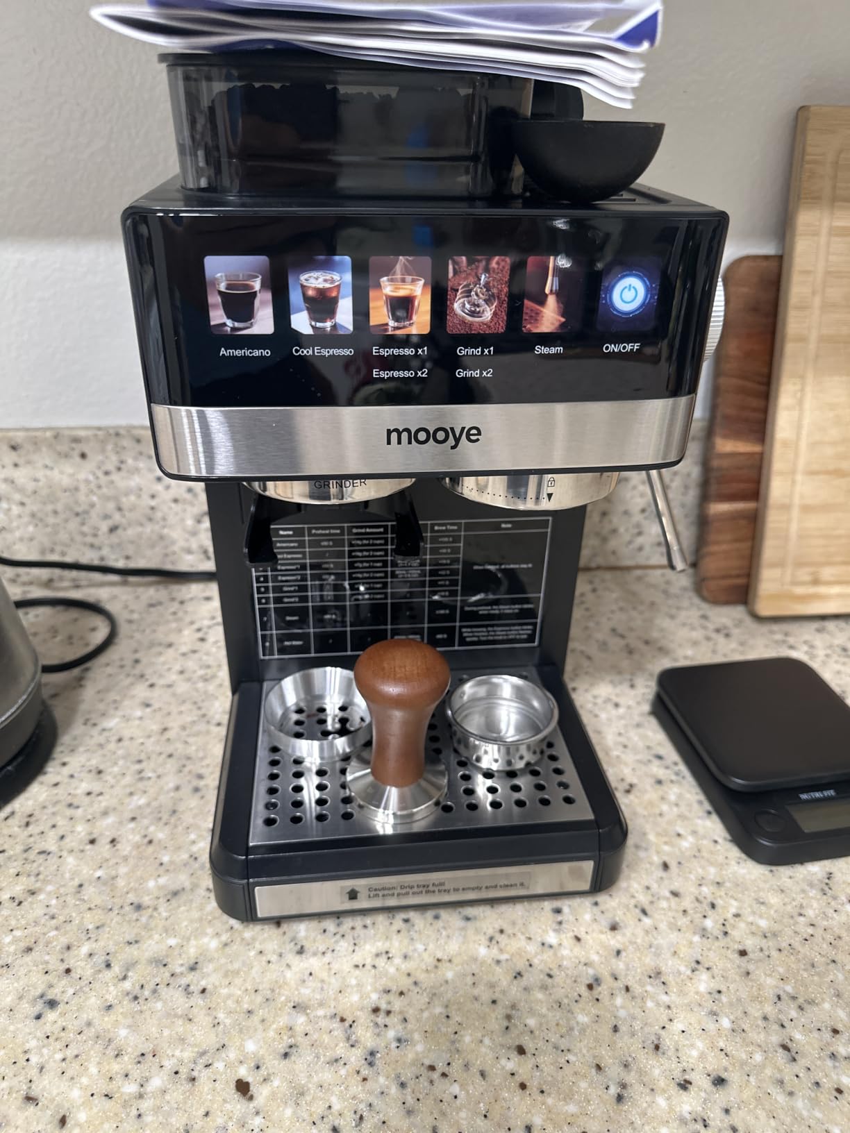 Espresso Machine with Grinder,20Bar Compact Espresso Maker with Steam Milk Frother,Coffee Maker for Home (black, medium) customer photo 2