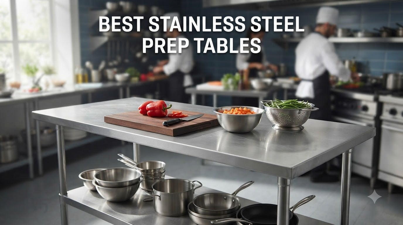 best stainless steel prep tables