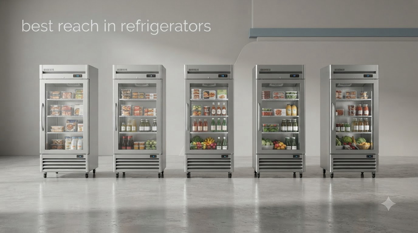 best reach in refrigerators