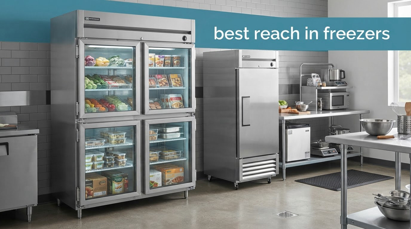 best reach in freezers