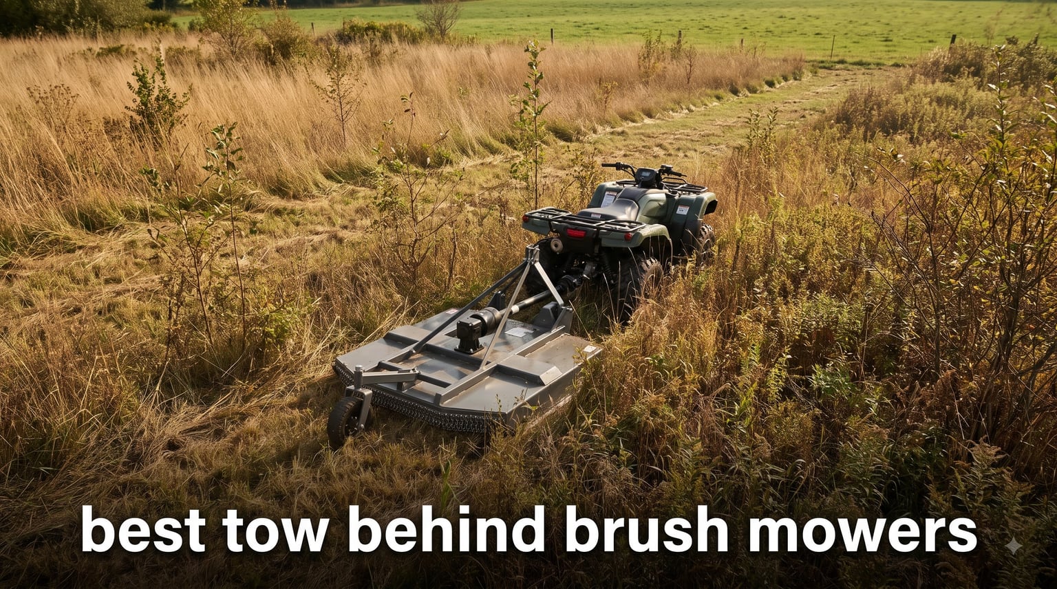 best tow behind brush mowers