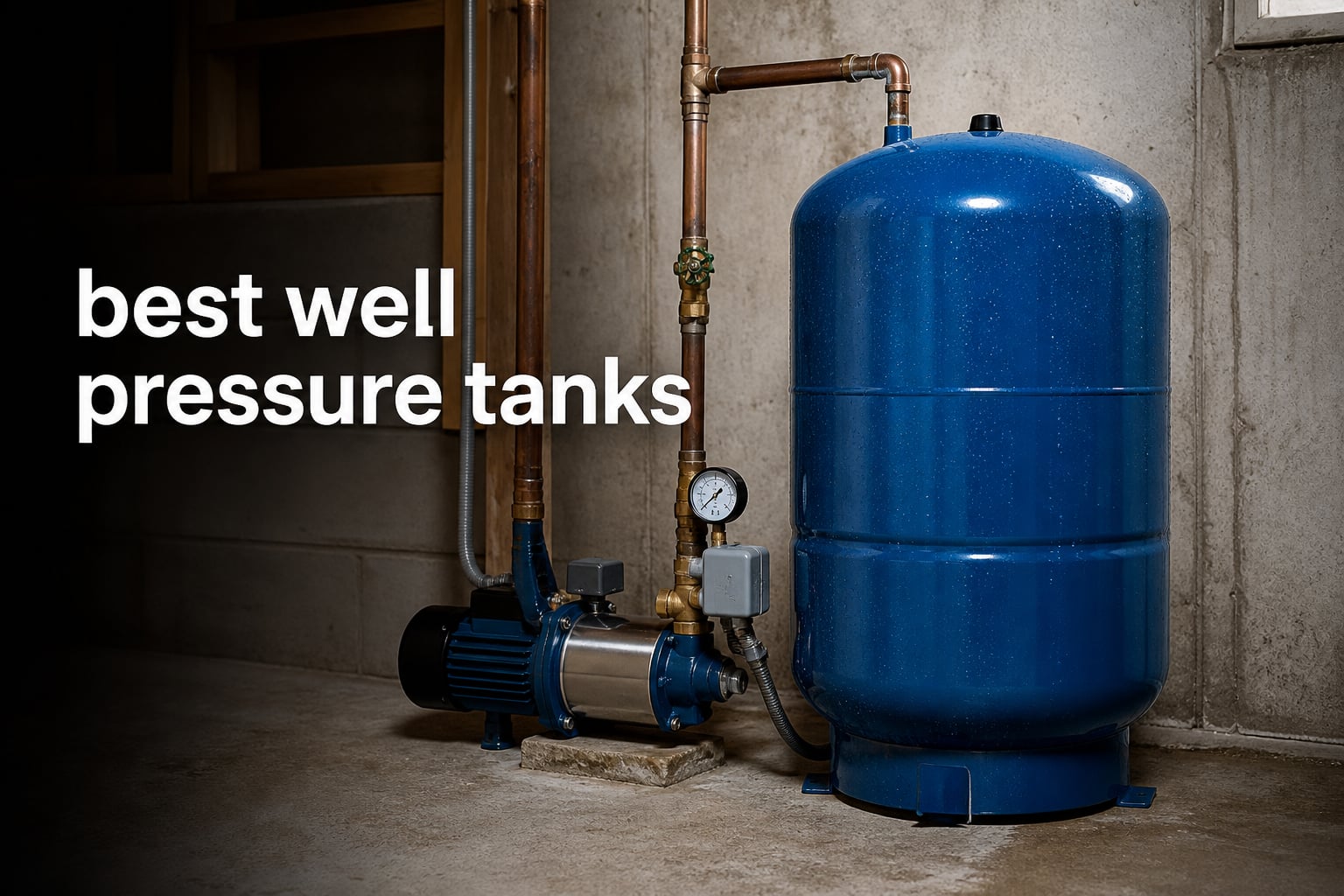 best well pressure tanks
