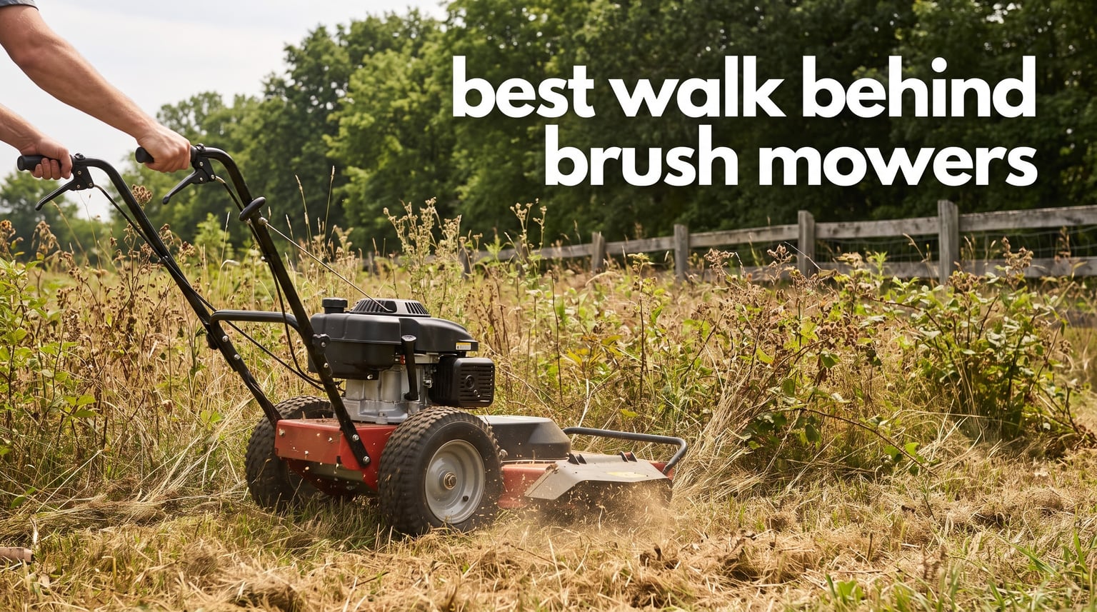 best walk behind brush mowers