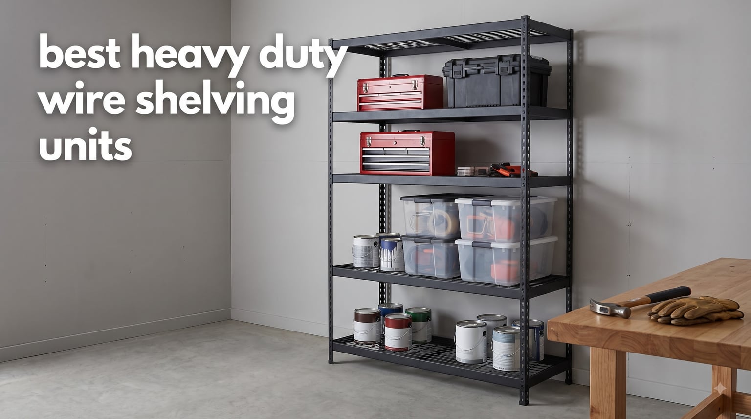 best heavy duty wire shelving units