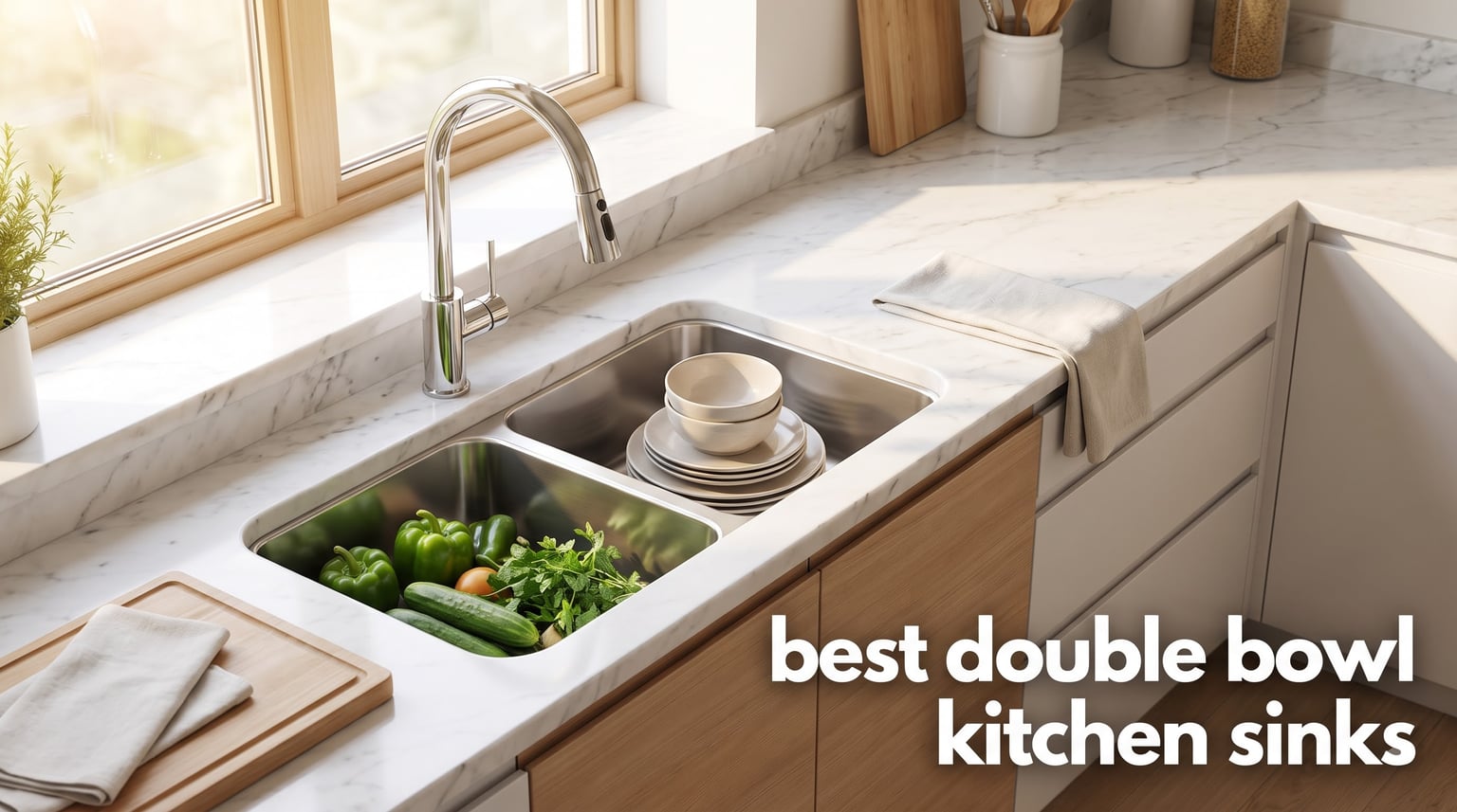 best double bowl kitchen sinks