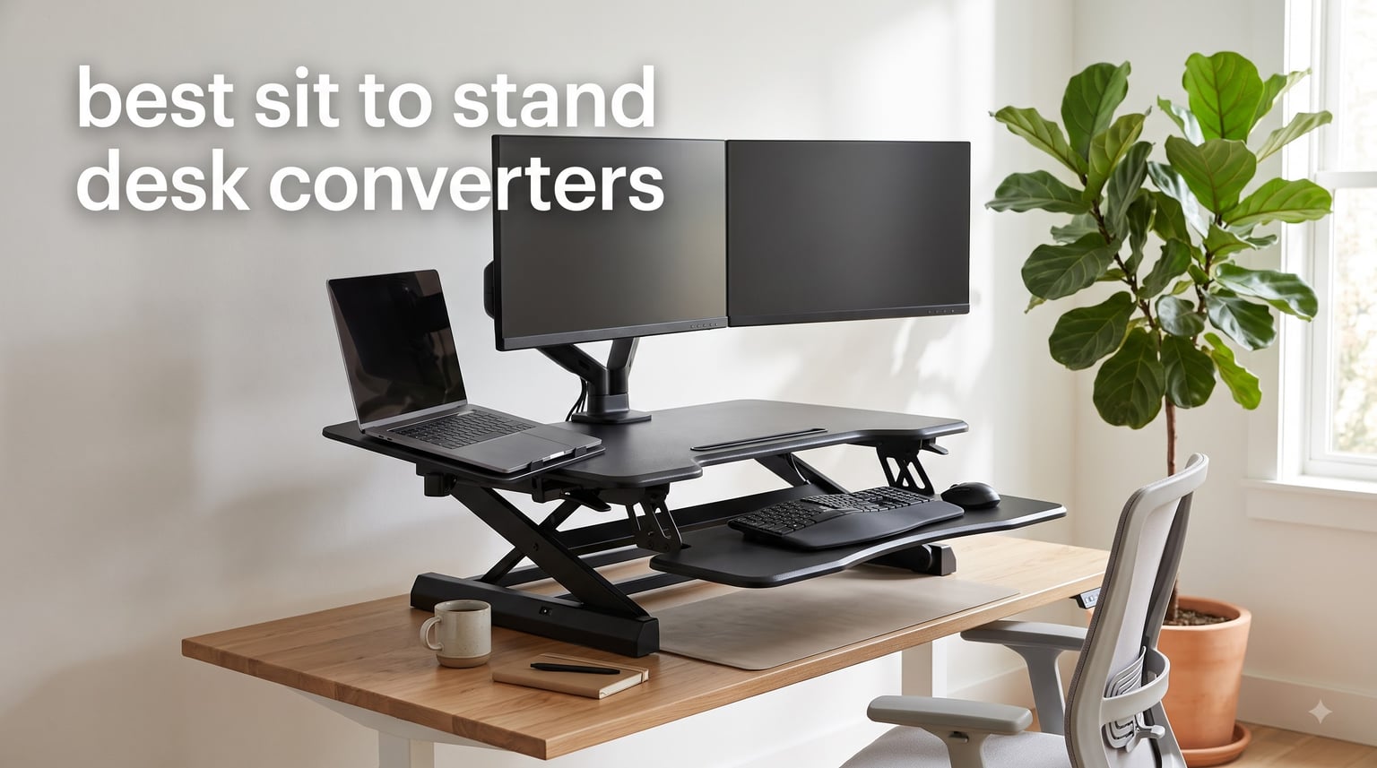 best sit to stand desk converters