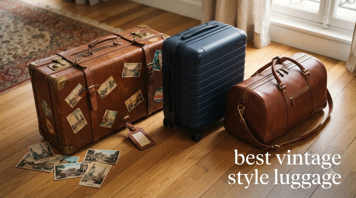 best vintage style luggage