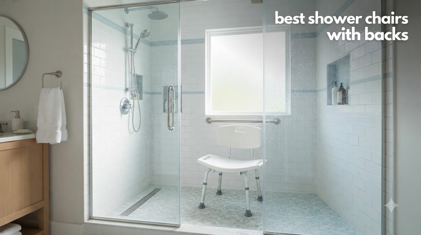 best shower chairs with backs