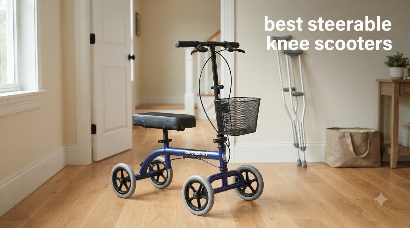 best steerable knee scooters