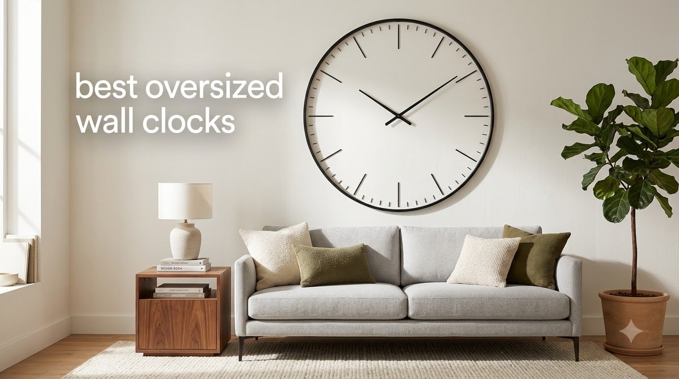 best oversized wall clocks