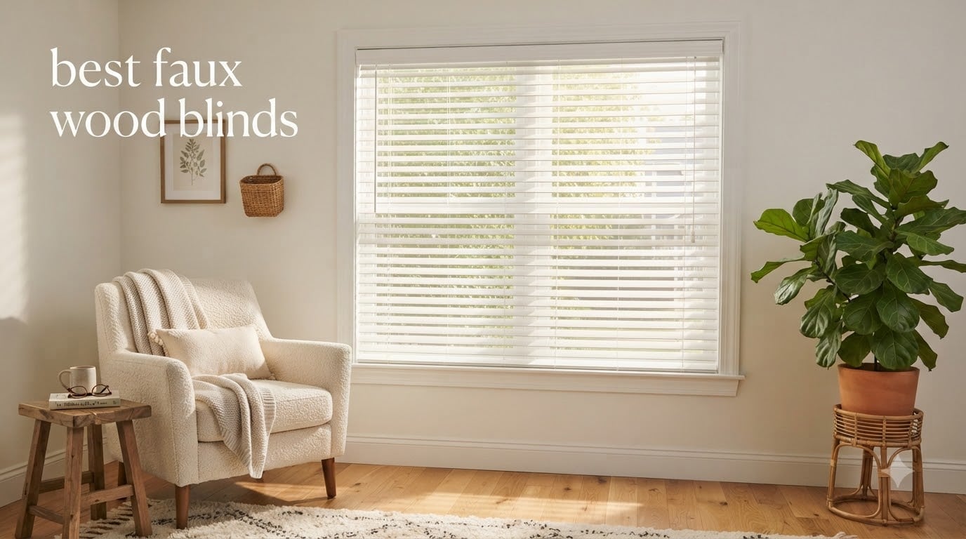 best faux wood blinds