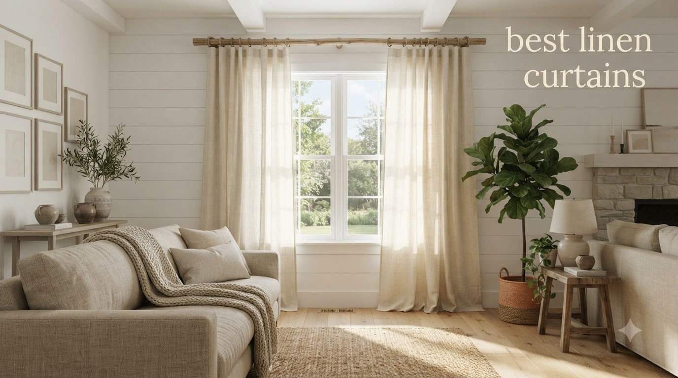 best linen curtains