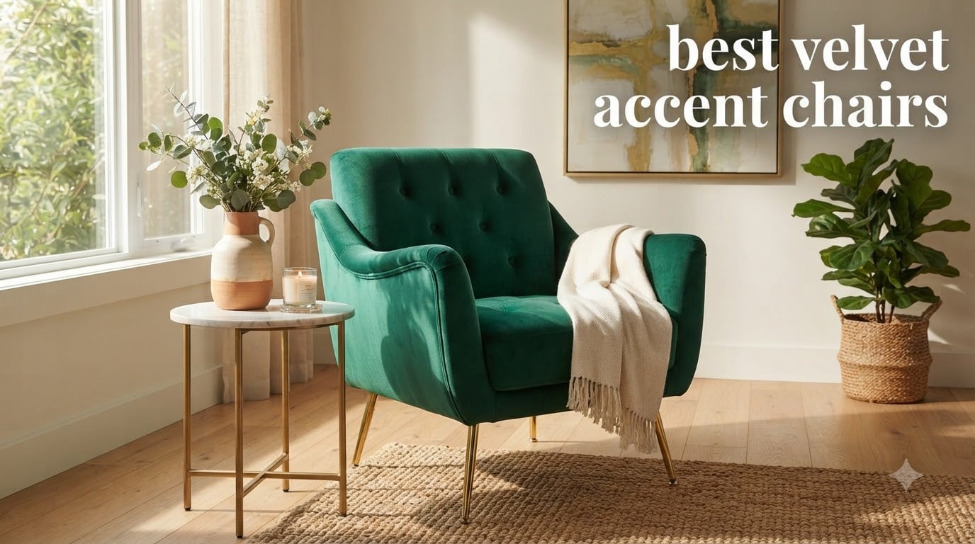 best velvet accent chairs