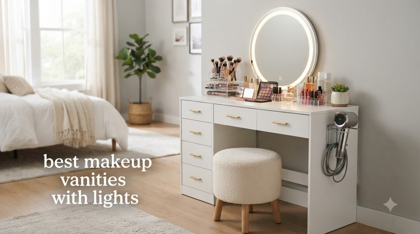 best makeup vanities with lights