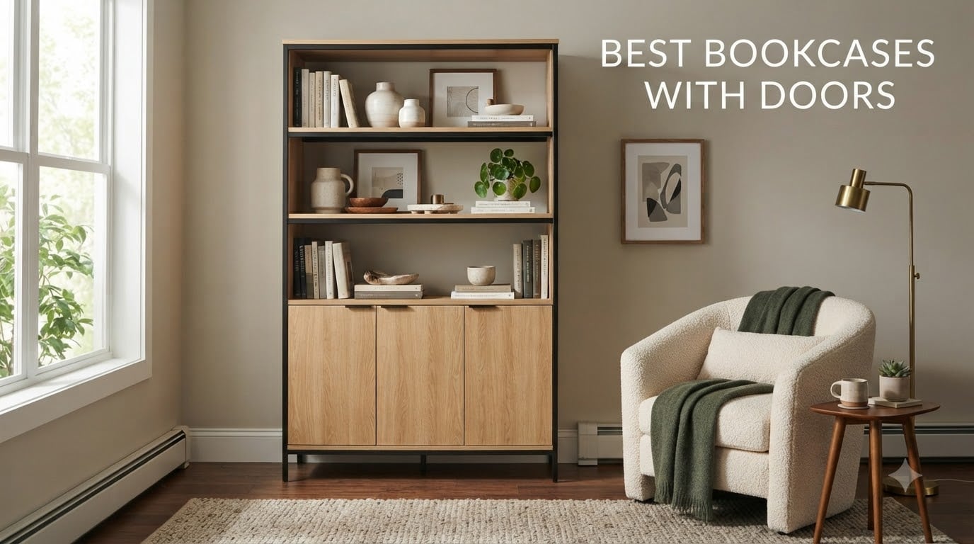 best bookcases with doors