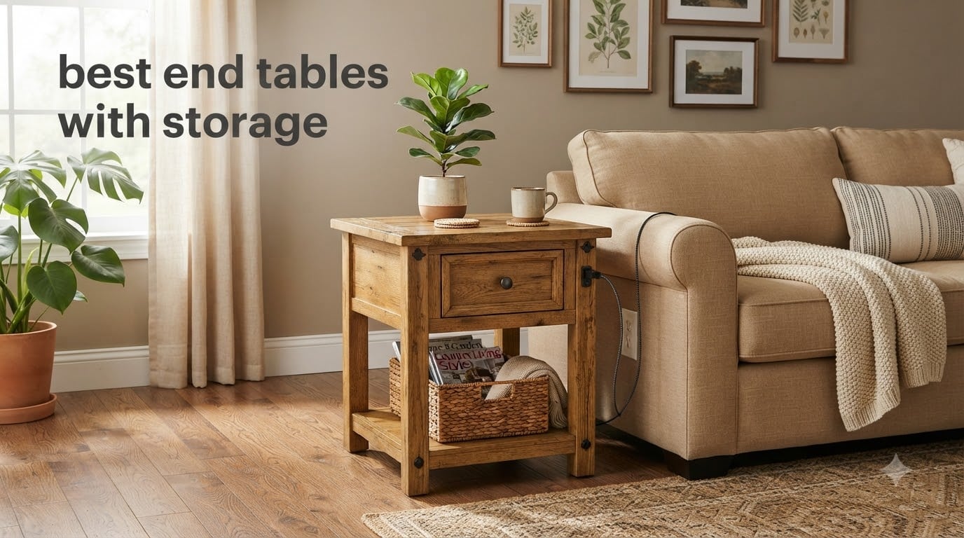 best end tables with storage