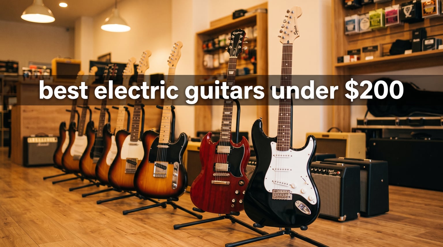 best electric guitars under $200