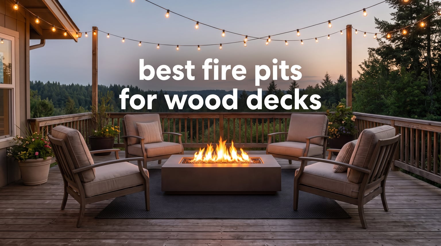 best fire pits for wood decks