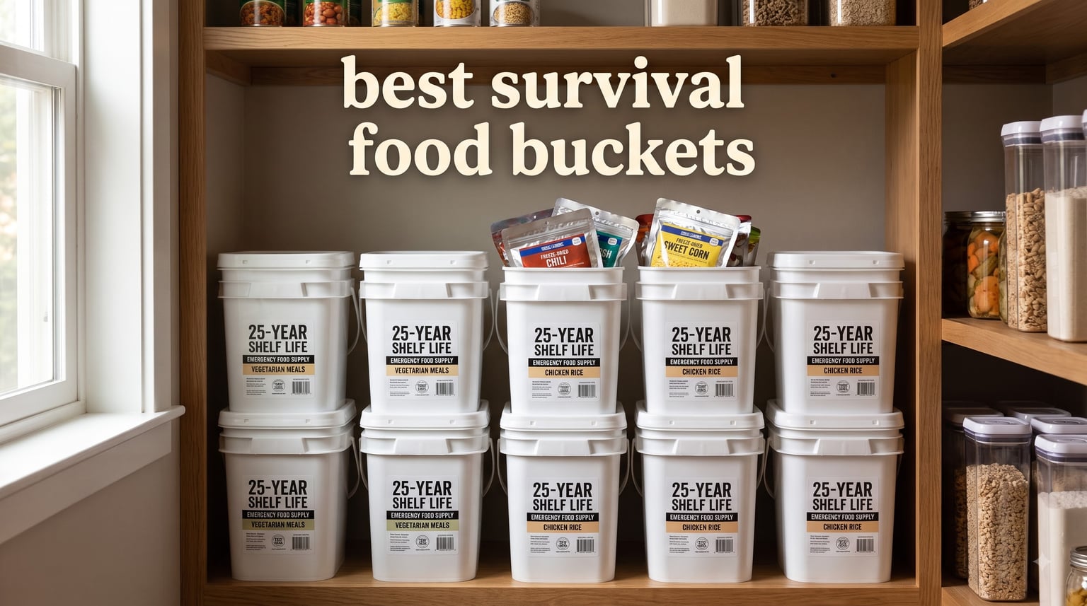 best survival food buckets