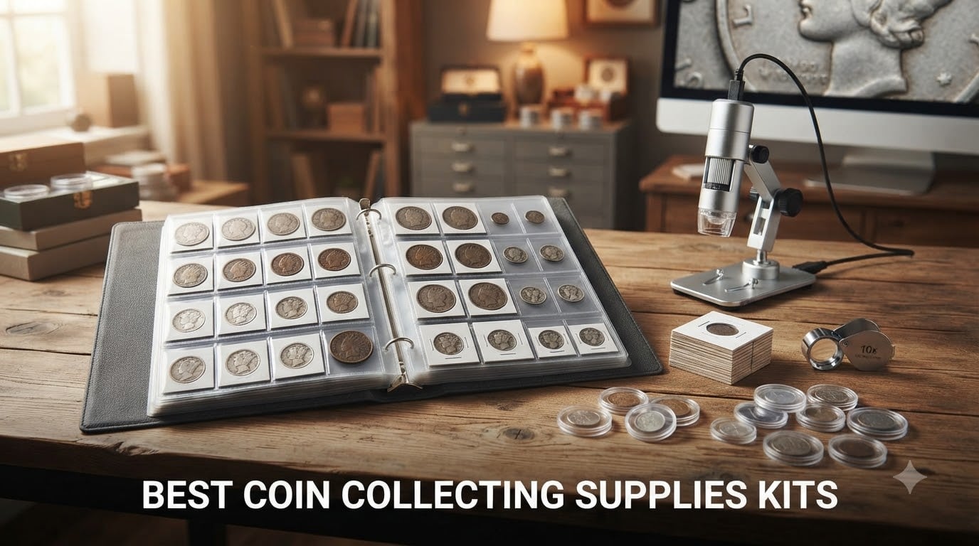 best coin collecting supplies kits