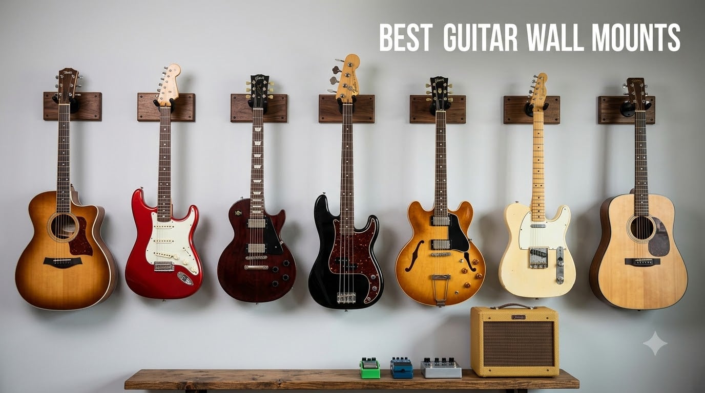 best guitar wall mounts