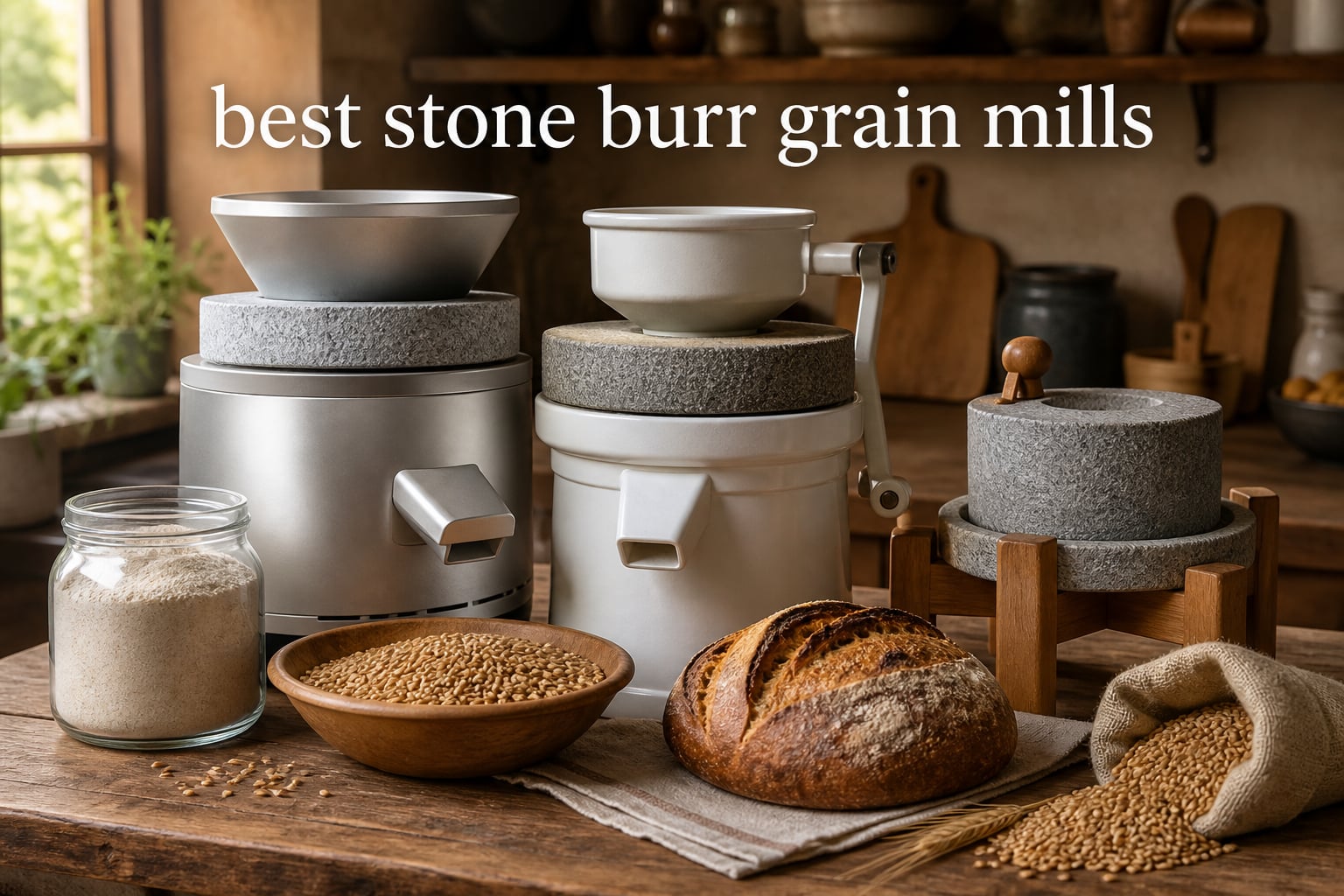 best stone burr grain mills