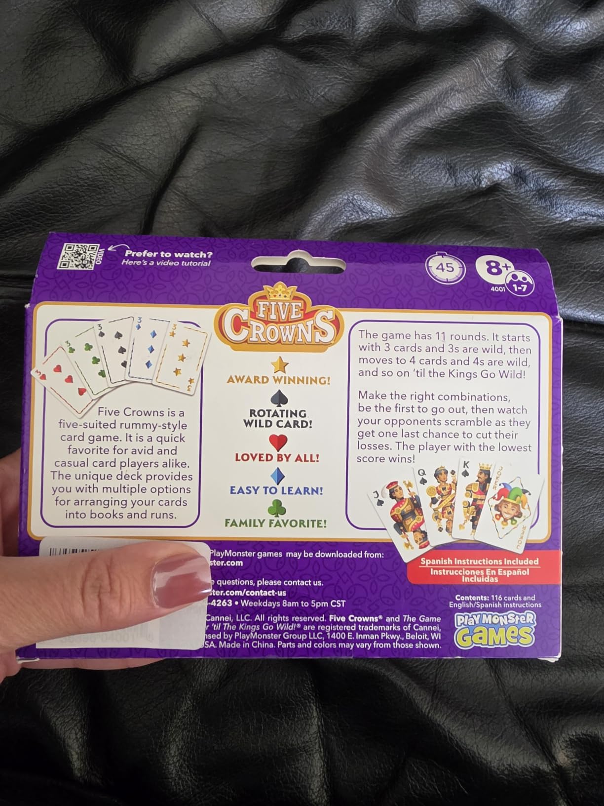 Five Crowns Rummy Style Card Game for Kids and Adults, Family Game Night | Family Game Night, Travel Games, Screen-Free, Holiday Game, Playing Cards, Award-Winning customer photo 1
