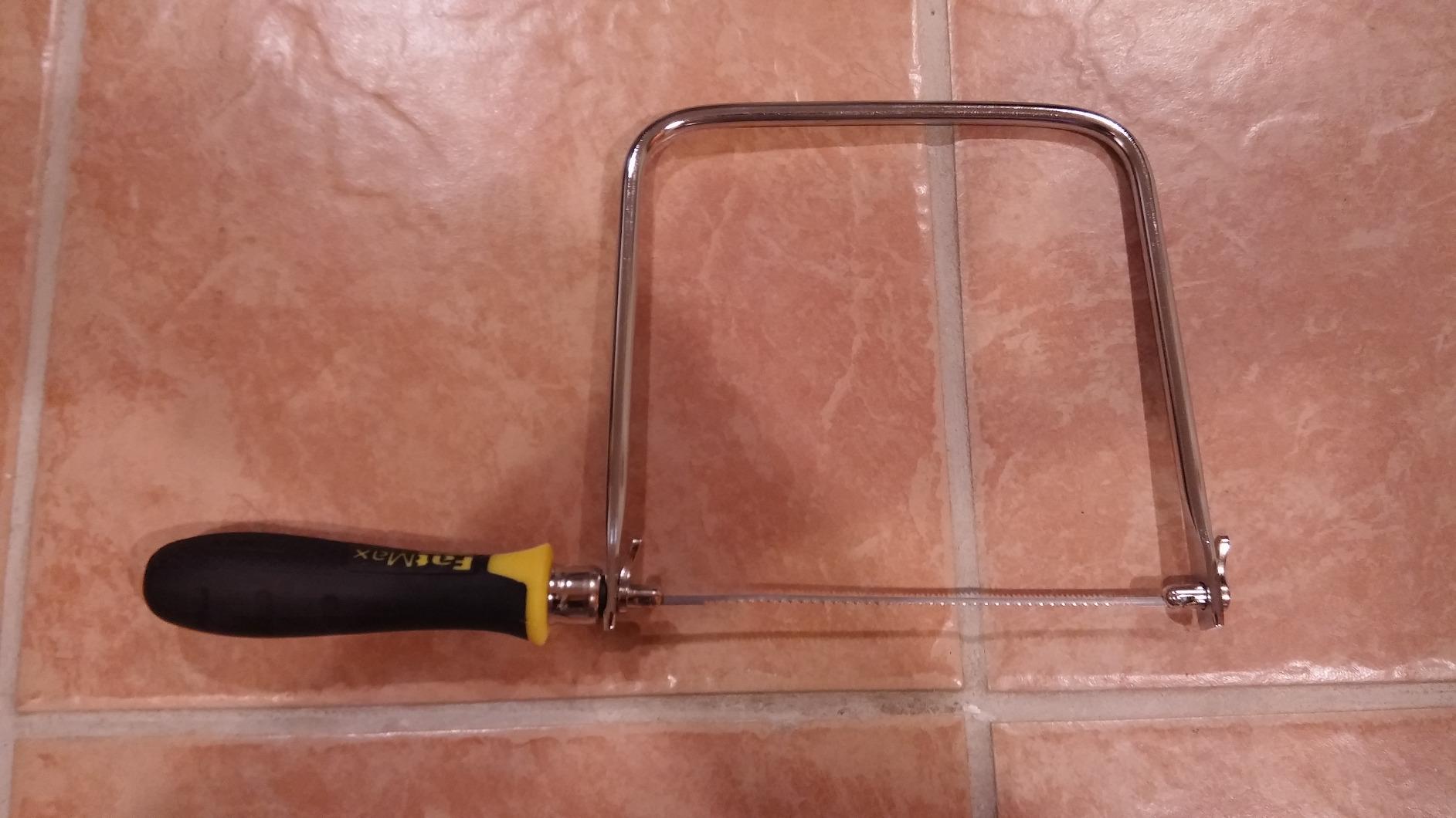 STANLEY 6-3/8 in. Coping Saw, 4 Replacement Blades, Steel Frame (15-106A) customer photo 1