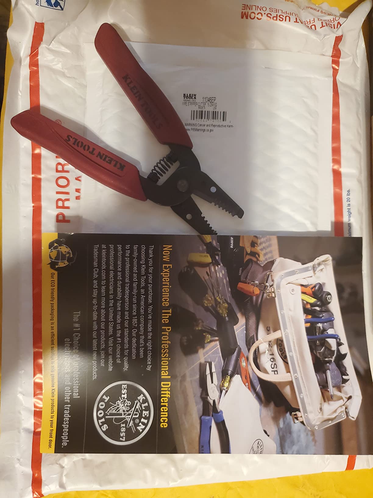 Klein Tools 11046 Wire Stripper, Wire Cutter, Made in USA, Stripping/Cutting Tool for 16-26 AWG Stranded, Compact Nose with Precision-ground Stripping Holes customer photo 1