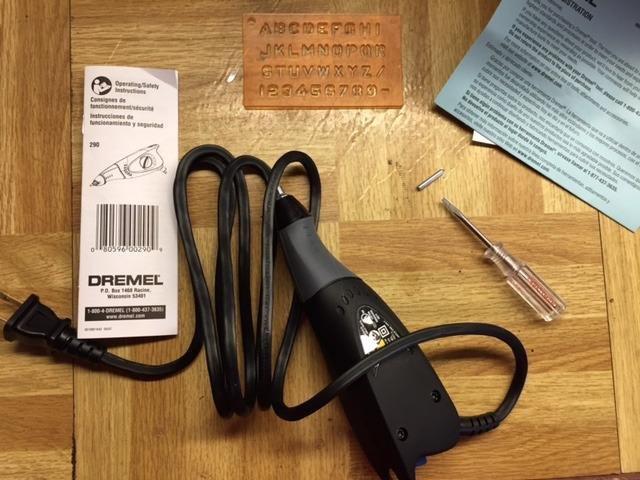 Dremel 120-Volt Engraver Rotary Tool with Stencils - Crafting Machine Perfect for DIY Personalizing and Engraving Leather, Metal, Glass, and Wood , Black, 290-02 customer photo 1
