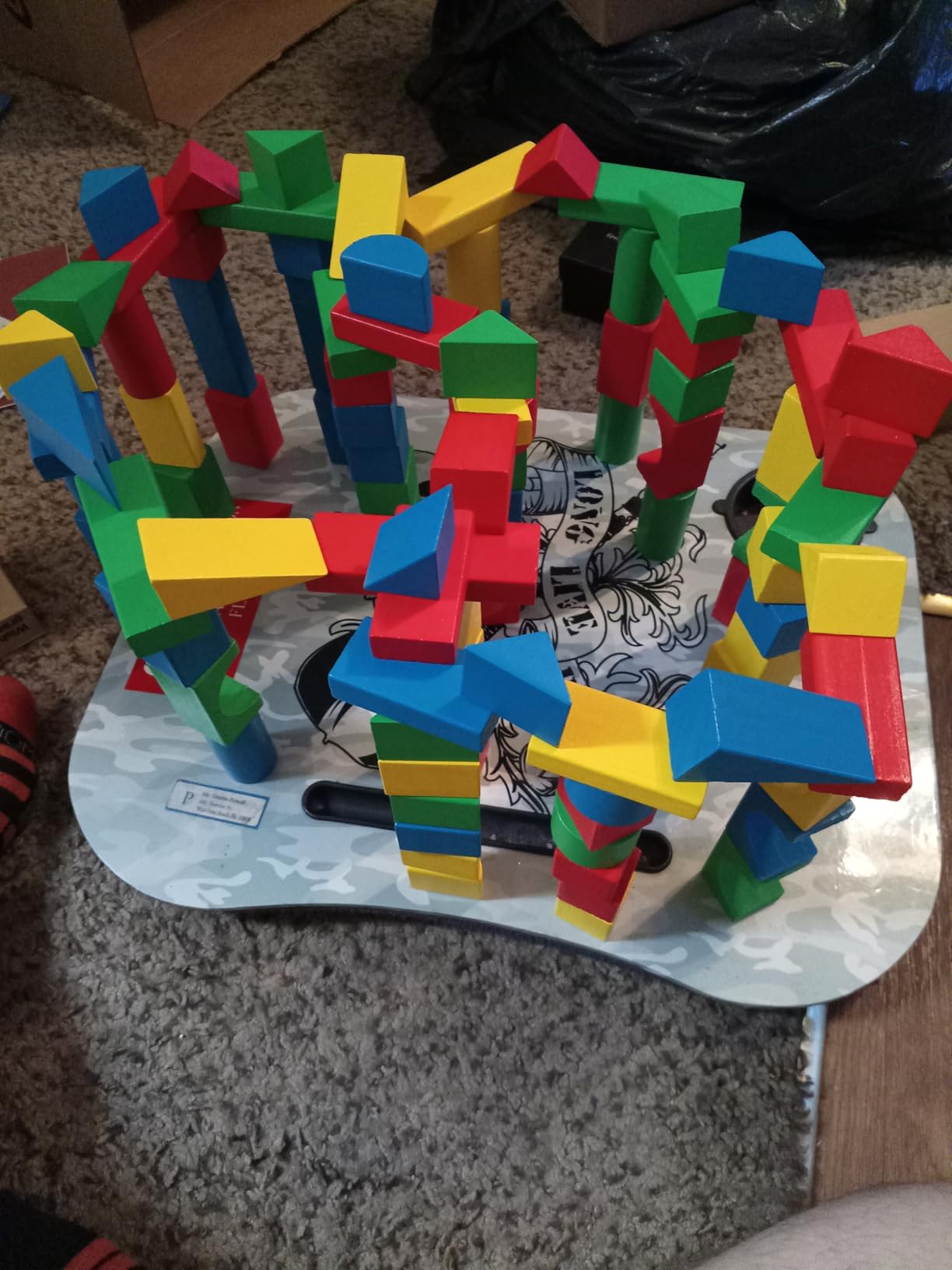 Melissa & Doug 100 Wooden Building Blocks with Storage Box customer photo 2