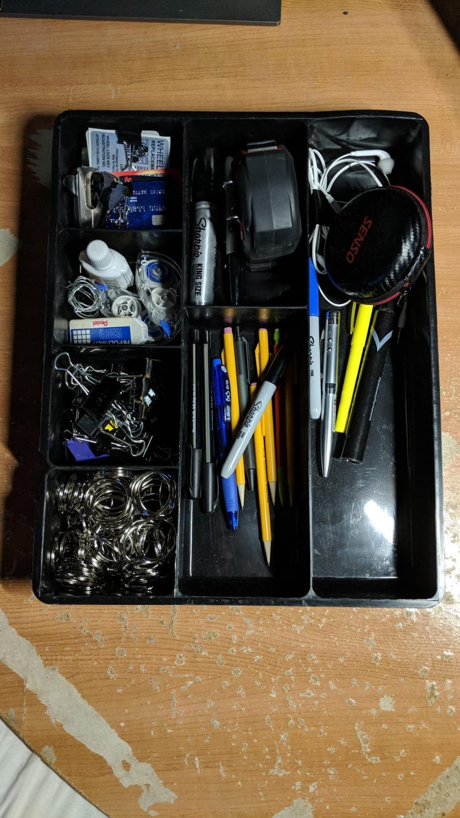 Rubbermaid Extra Deep Desk Drawer Director Tray, Plastic, 11.875 x 15 x 2.5 Inches, Black customer photo 1