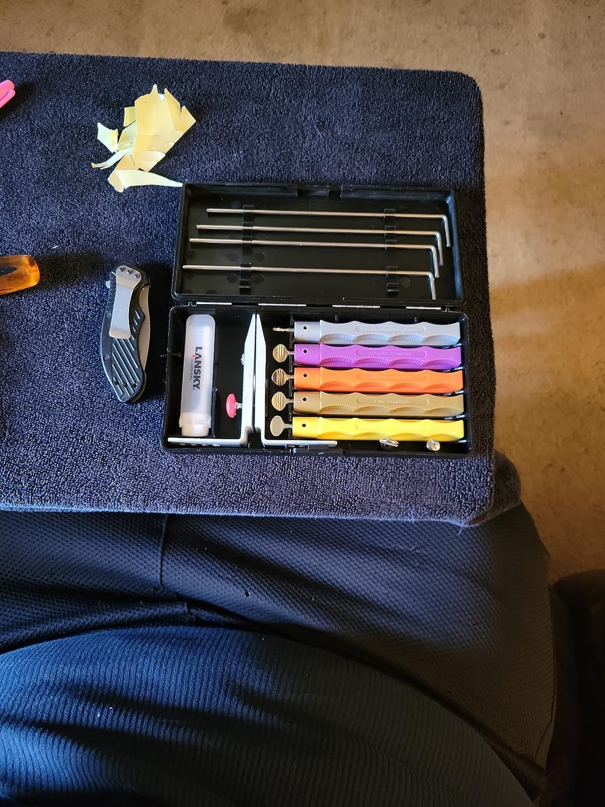 Lansky 4-Stone Deluxe Diamond System | Precision Knife Sharpening Kit customer photo 2