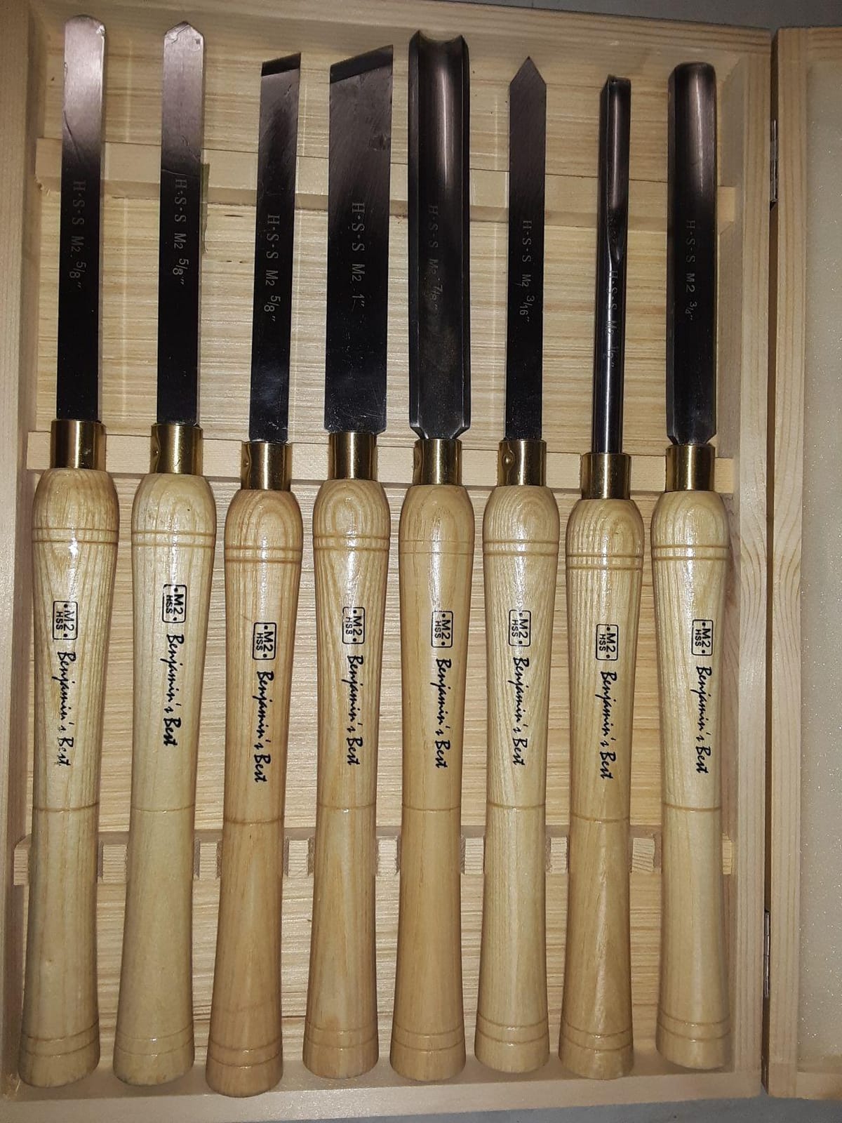 PSI Woodworking LCHSS8 Wood Lathe 8pc HSS Chisel Set customer photo 1