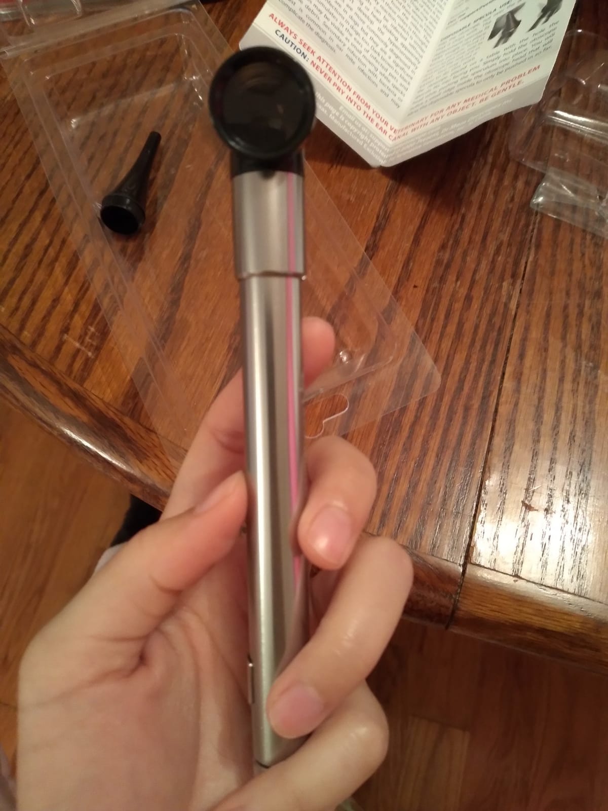 Dr Mom Pocket Veterinary LED Otoscope Otoscopes - Pocket Vet Otoscope customer photo 2