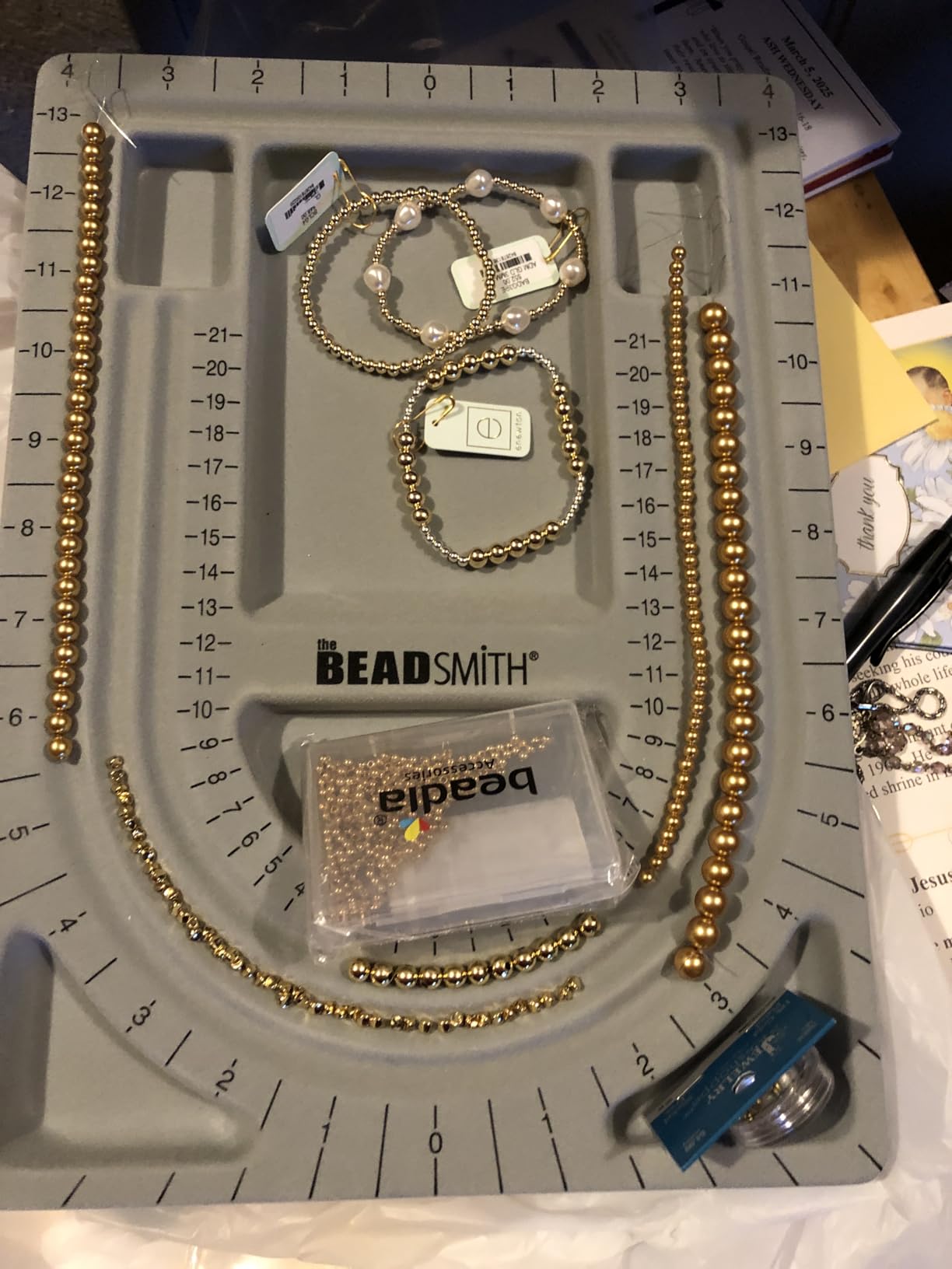 The Beadsmith Bead Board with Cover, Grey Flocked customer photo 1