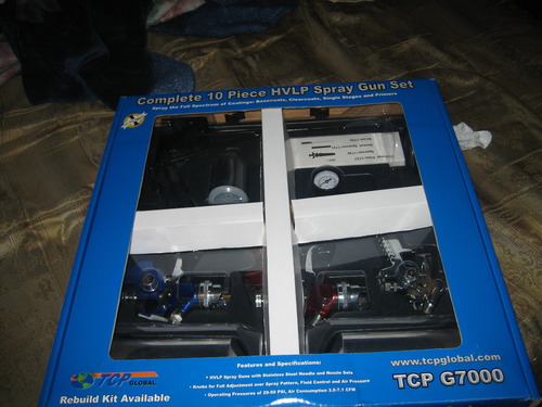 TCP Global HVLP Spray Gun Kit for Auto Paint - Set of 3 Sprayers customer photo 1