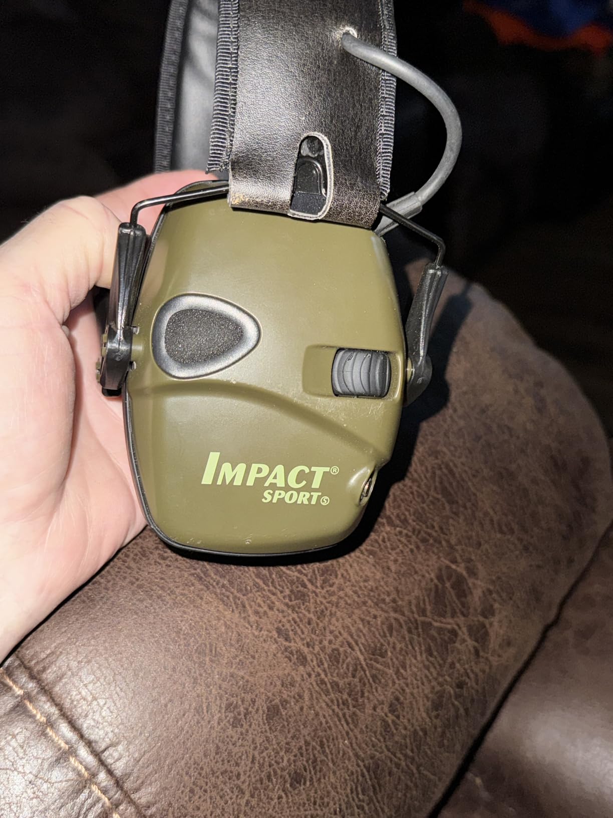 Howard Leight by Honeywell R-01526, Impact Sport Earmuffs, Olive Drab Green. customer photo 1