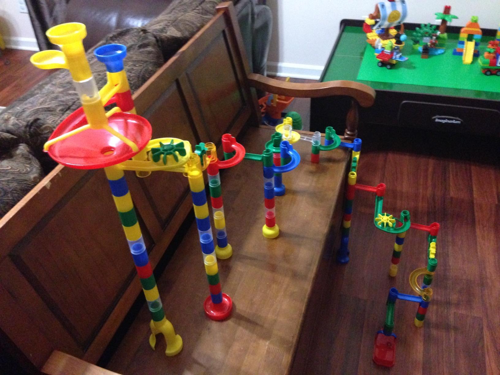 MindWare Marble Run: 123 Piece Set (103 Durable Pieces and 20 Marbles) STEM Building Set for Kids customer photo 2