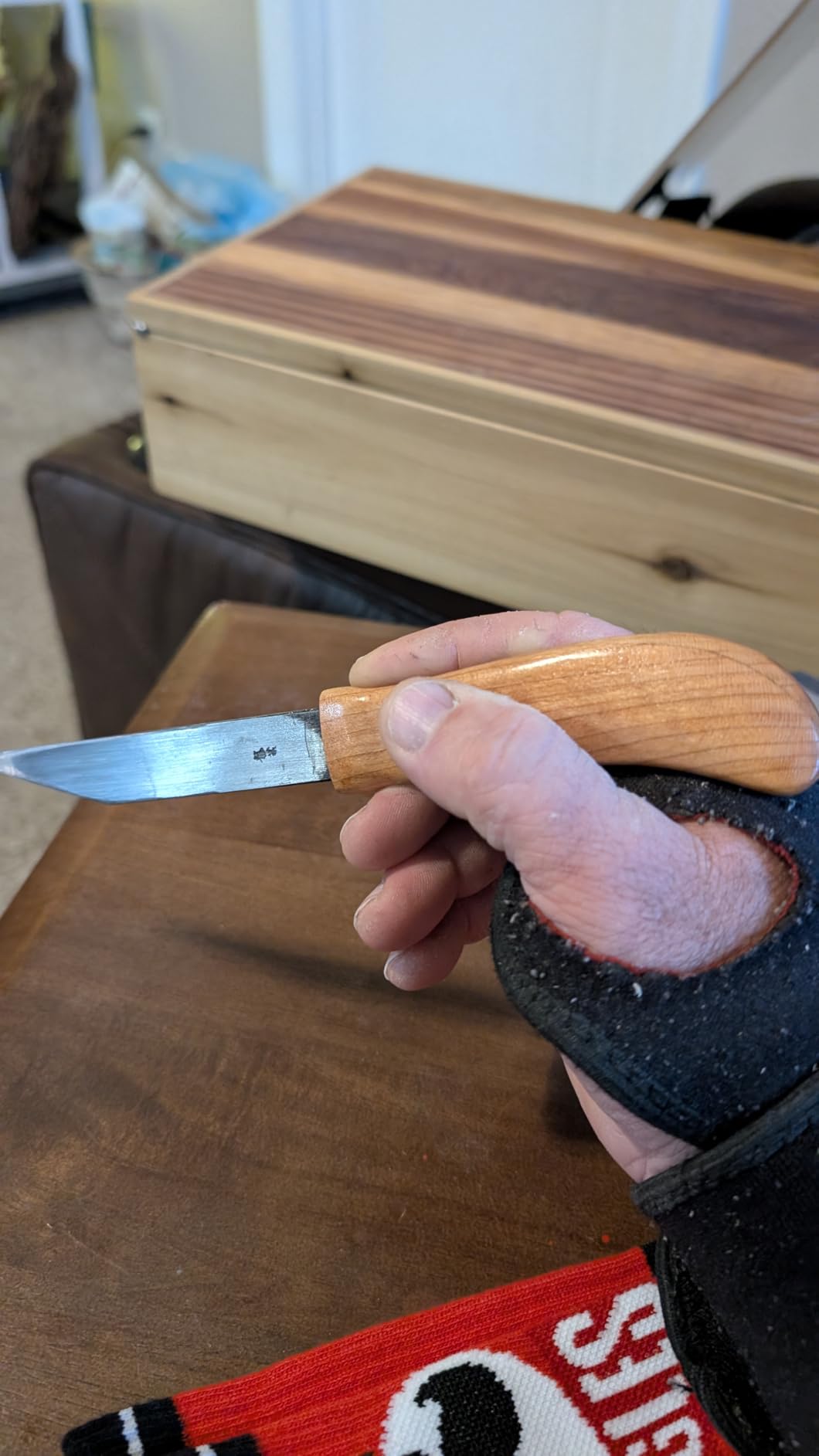 KAKURI Kiridashi Knife 18mm, Right-Handed Woodworking Marking Knife customer photo 2