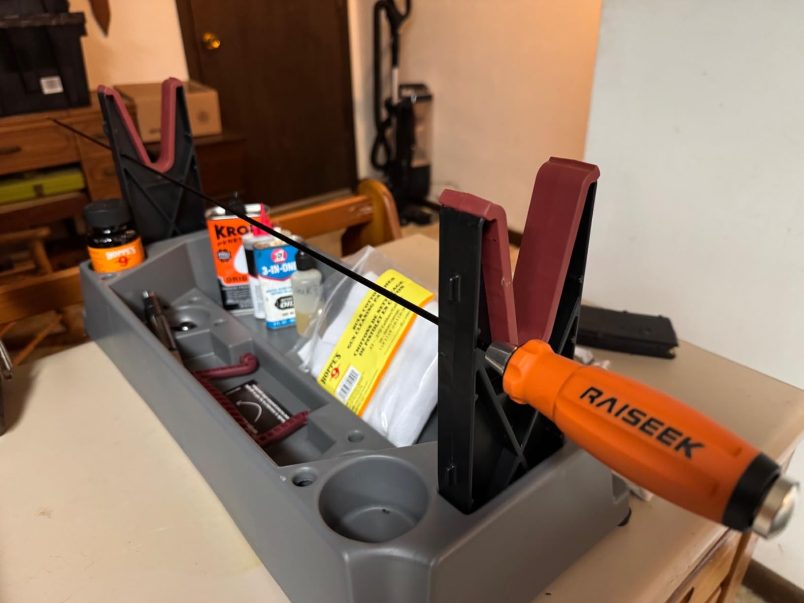 Tipton Gun Butler with Non-Marring Cleaning Forks and Storage Compartments for Secure Firearm Cleaning and Maintenance Green customer photo 2