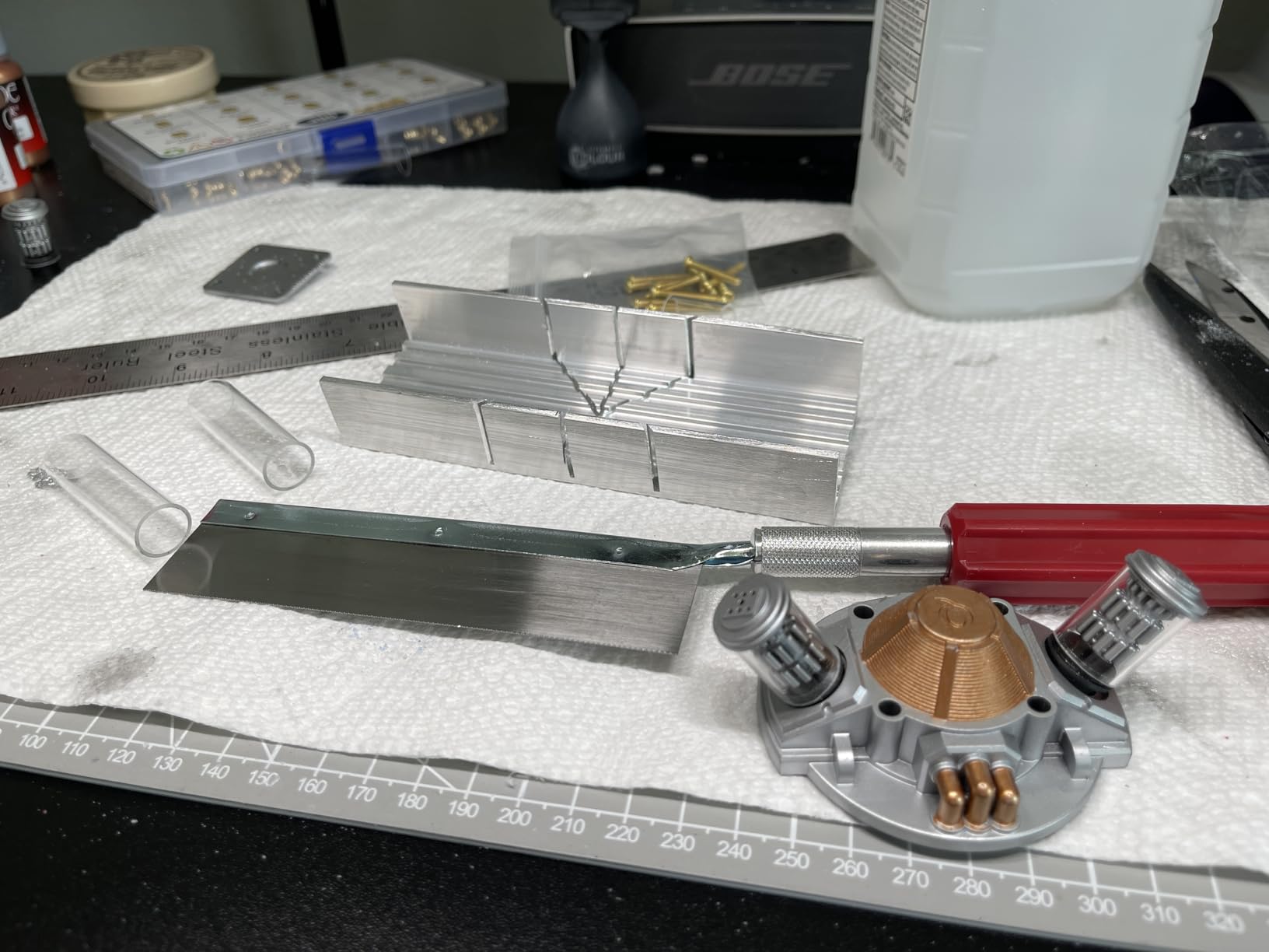 Excel Blades Mini Miter Box & Razor Saw Set, 6-Inch Aluminum customer photo 1
