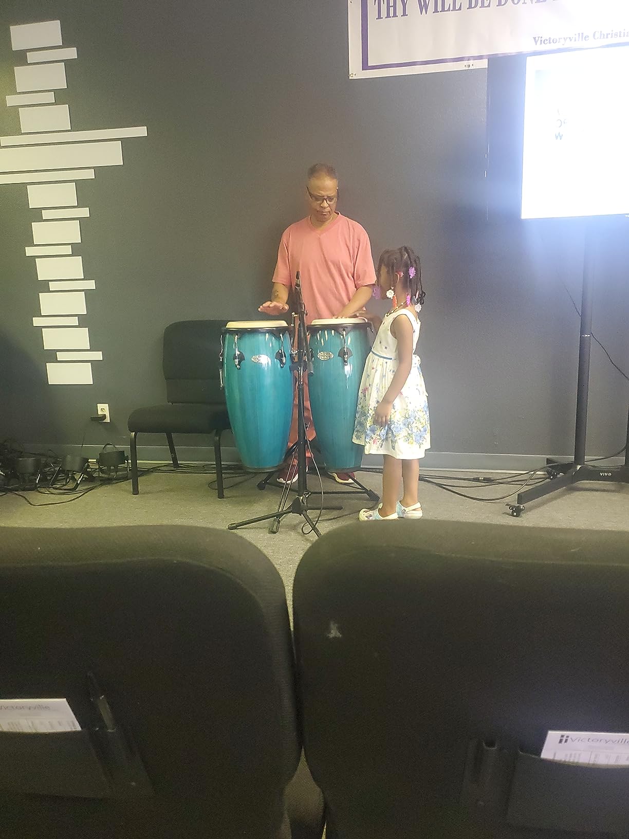 Toca 2300BB Conga Drum, Bahama blue customer photo 1