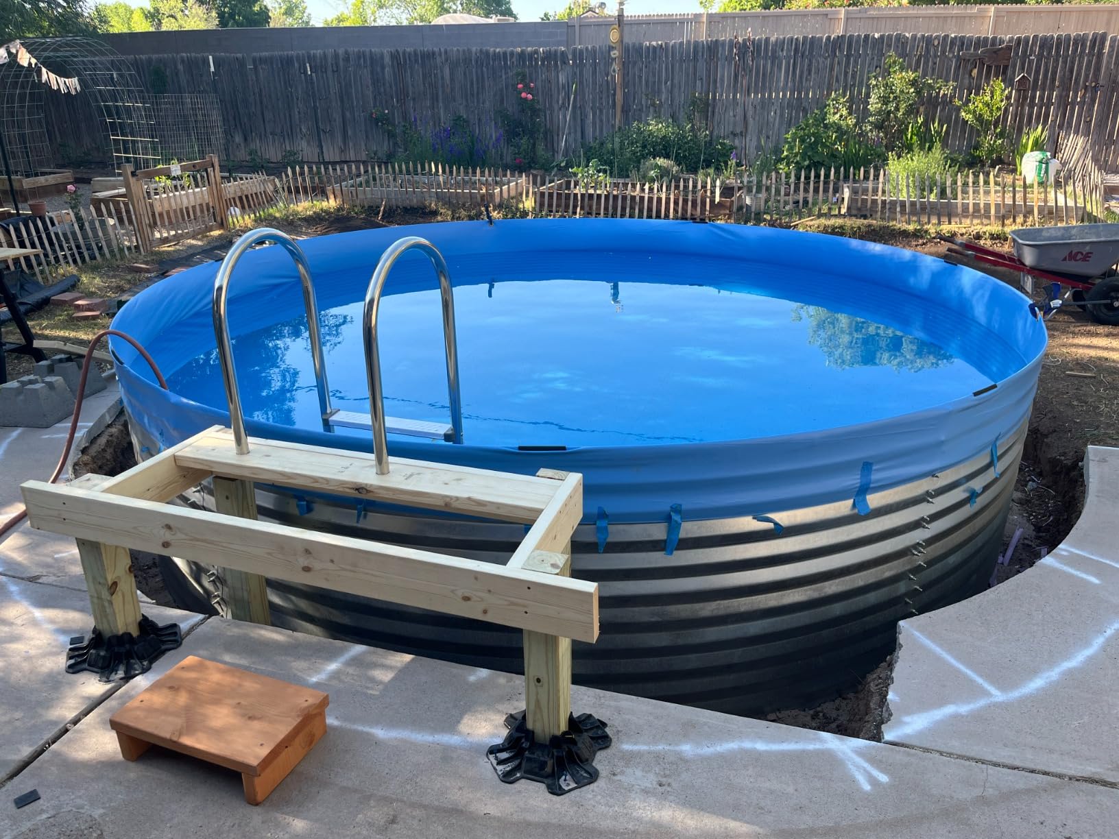 Blue Wave Premium Stainless Steel in-Pool Ladder for Above Ground Pools customer photo 2